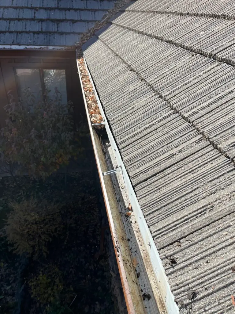 gutter cleaning redding ca before and after